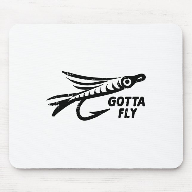 Måste Fly Fly Fishing Lure Det Fiske Fiskare Män K Musmatta (Framsidan)