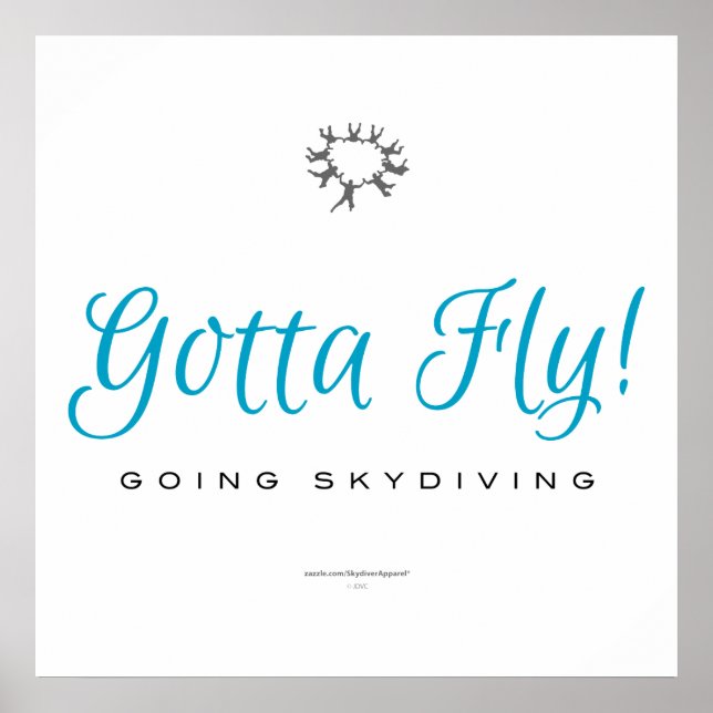Måste Fly! Going Skydiving Poster (Framsidan)