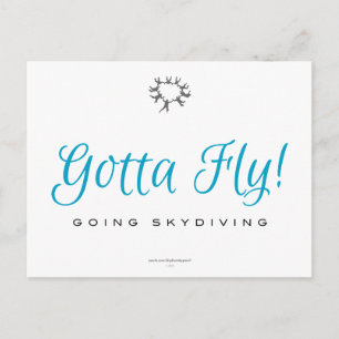 Måste Fly! Going Skydiving Vykort
