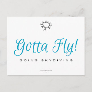 Måste Fly! Going Skydiving Vykort