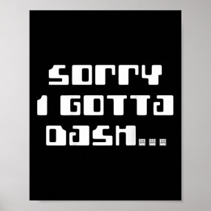 Måste gå tillbaka till Dash Video Game Geometry Vi Poster
