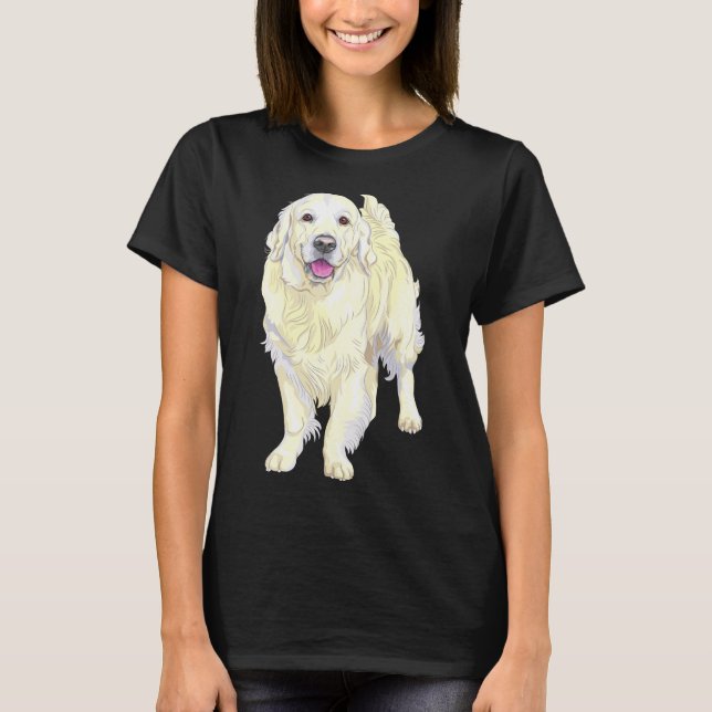 Måste ha Labourcute Beige Labrador Hund T Shirt (Framsida)