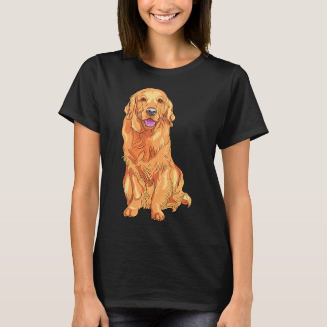 Måste ha Labourpartiets Cute Orange Labrador-Hund T Shirt (Framsida)