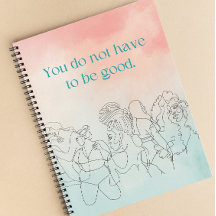 Måste inte vara Bra Peach och Pastel Blue Noteboo
