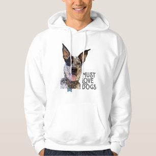 Måste Kärlek Hundar grafik Hoodie