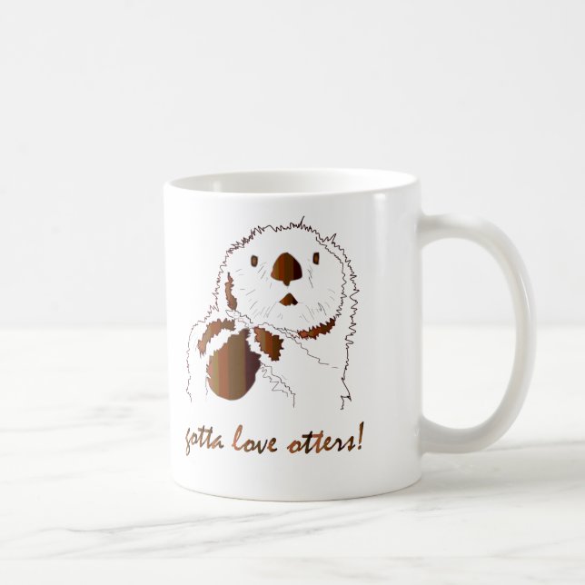 Måste kärlek otters kaffemugg (Höger)