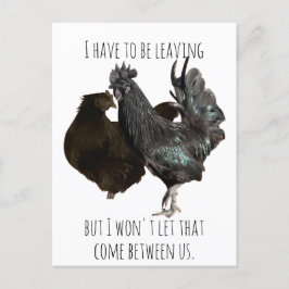 måste lämna vykort