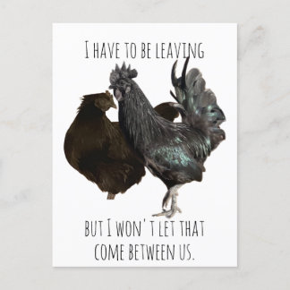 måste lämna vykort