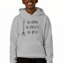 Måste prova typografi barn hoodie
