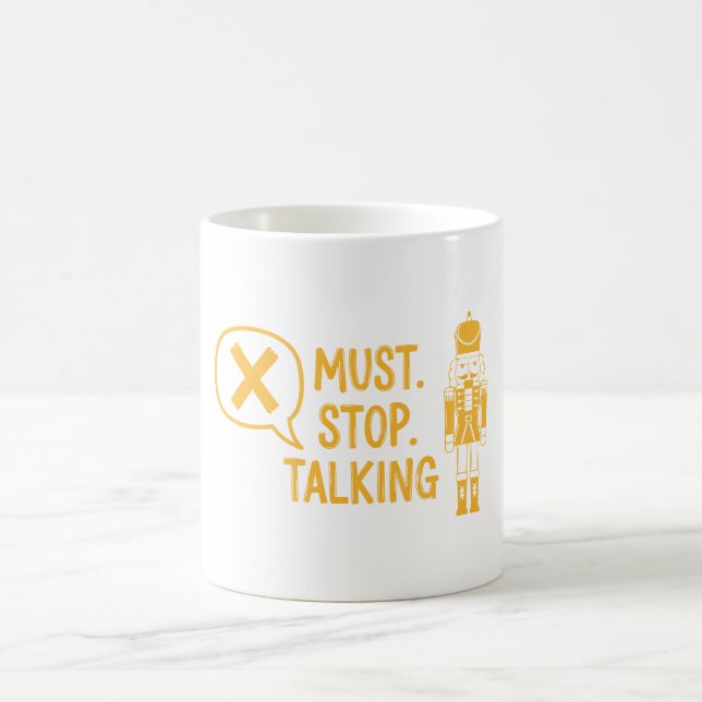 Måste Sluta Prata Kaffemugg (Center)