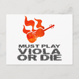 Måste spela Viola eller Die Vykort
