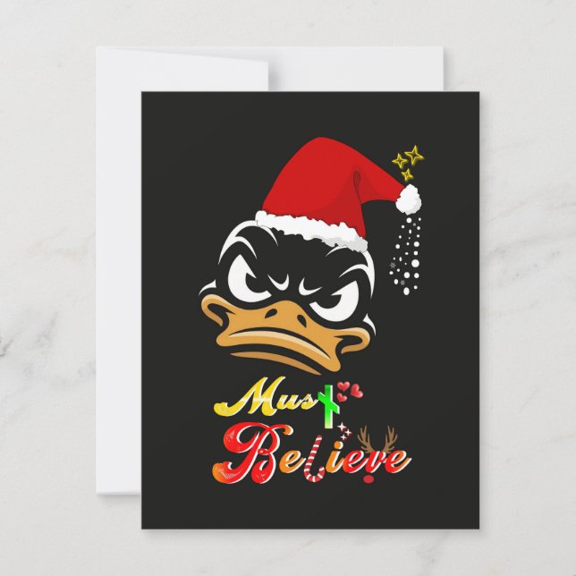Måste Tro Jul Anteckningskort (Framsida)