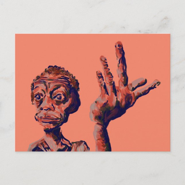 måste vänta vykort (Framsida)