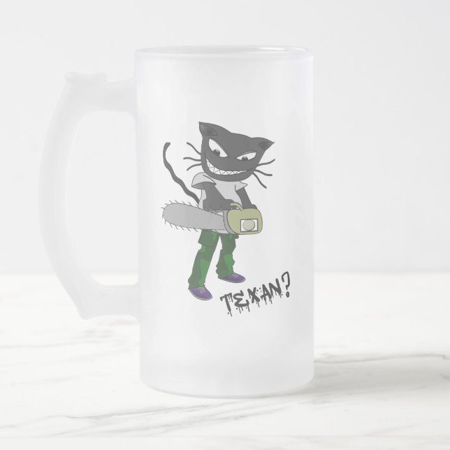 Måste vara en texan frostat ölglas (Vänster)
