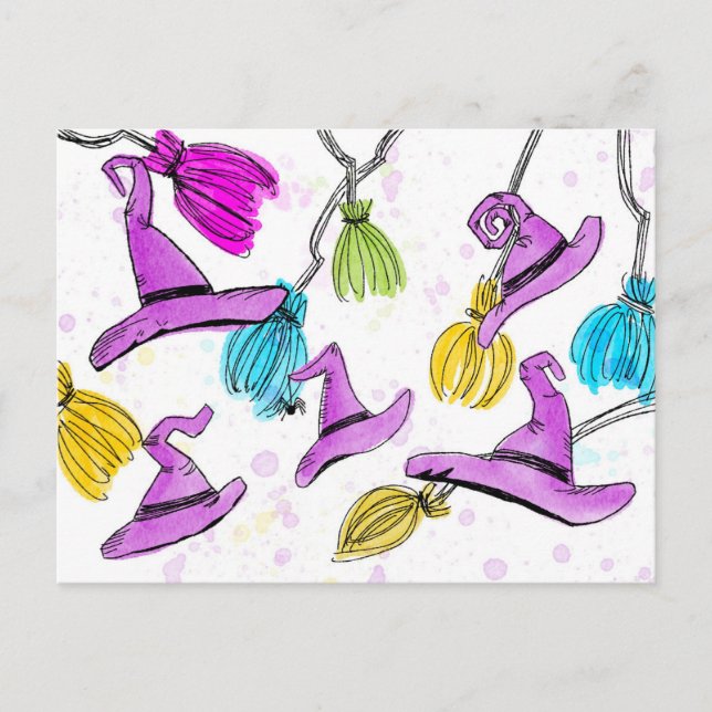 Måste vara häxans årstid vykort (Framsida)