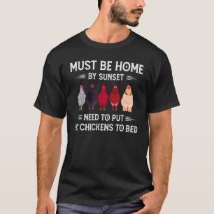 Måste vara hemma vid solnedgången för att sätta mi t shirt