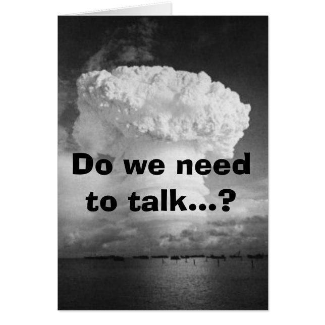 Måste vi prata..? hälsningskort (Framsidan)