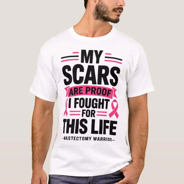 Mastectomy Funny Breast Cancer 1 T Shirt (Framsida)