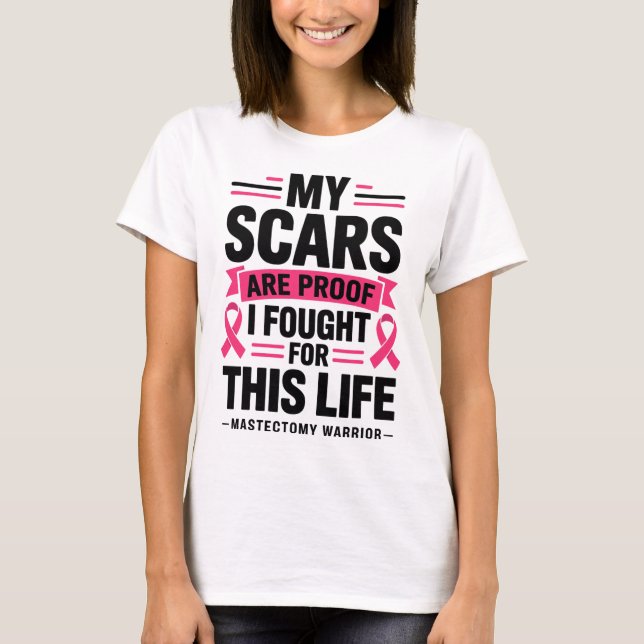 Mastectomy Funny Breast Cancer 1 T Shirt (Framsida)