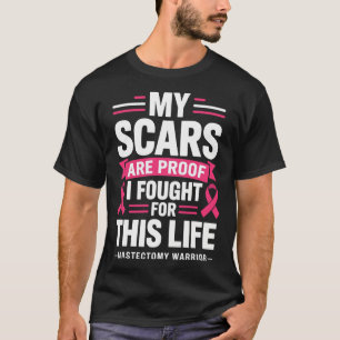 Mastectomy Funny Breast Cancer Kvinnor T Shirt