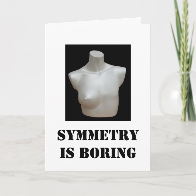 mastectomykort: Symmetrin borrar Kort (Framsida)