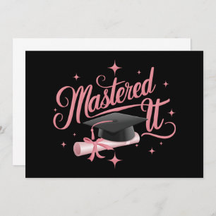 Masted it Masters Degree Student MBA Studenten Inbjudningar