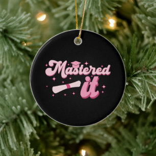 Masted it Masters Degree Student MBA Studenten Julgransprydnad Keramik