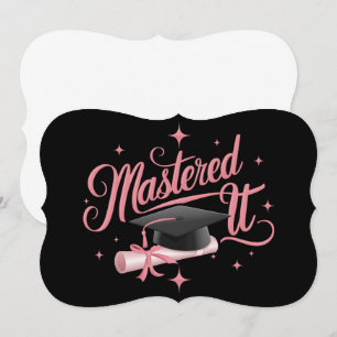 Masted it Masters Degree Student MBA Studenten Kort