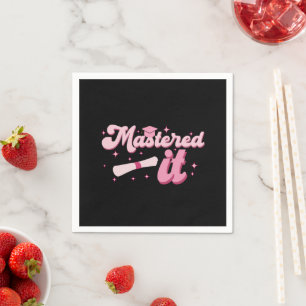 Masted it Masters Degree Student MBA Studenten Pappersservett