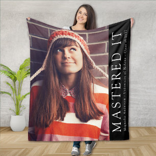 Masted it Student Photo Keepsak Fleecefilt