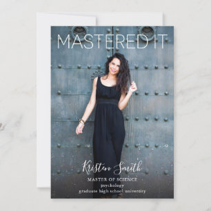 Masted it Student Photo Notice Inbjudningar