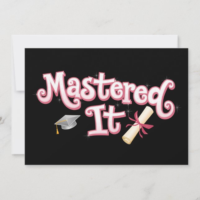 Masted it Studenten Master's Degree Student Inbjudningar (Framsida)