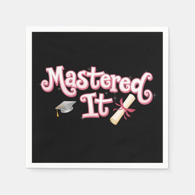 Masted it Studenten Master's Degree Student Pappersservett (Framsidan)