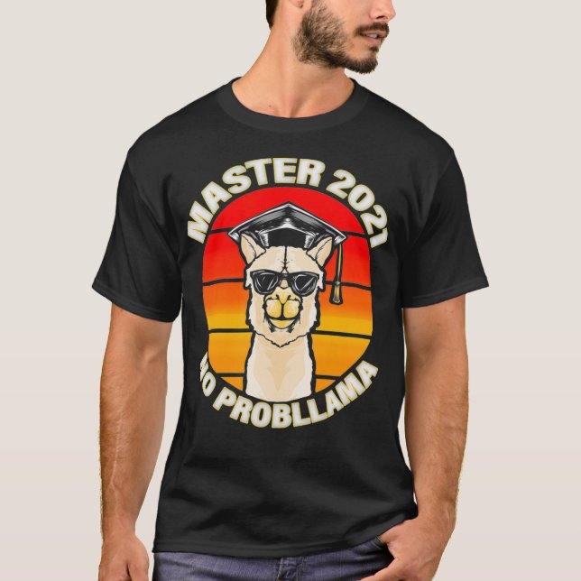 Master 2021 Gift for Universiteten Degree Master G T Shirt (Framsida)