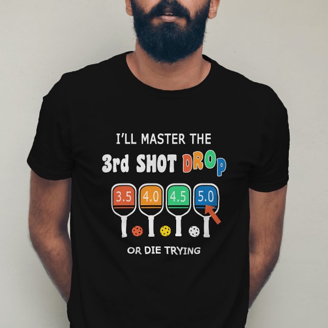Mäster 3:e klassificering för "Shot Drop Funny Pic T Shirt (Skapare uppladdad)