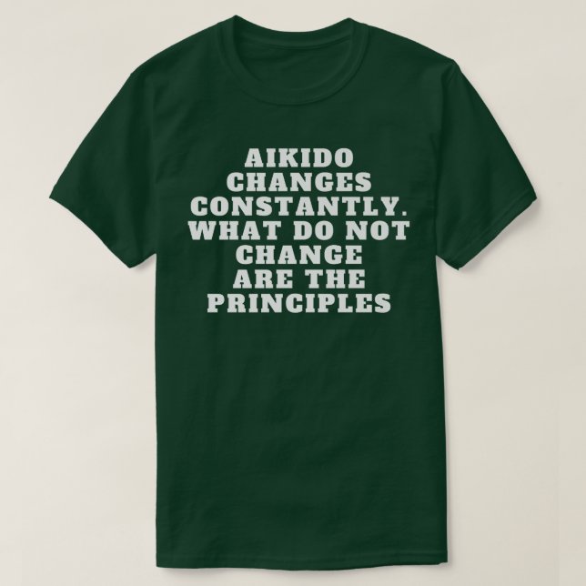 Master Aikido Sports Quotes Japan Martial Art Aiki T Shirt (Design framsida)