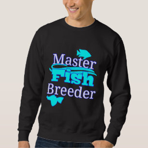 Master Aquarium Fish Breeder Fish Tank Pleco Cichl Lång Ärmad Tröja