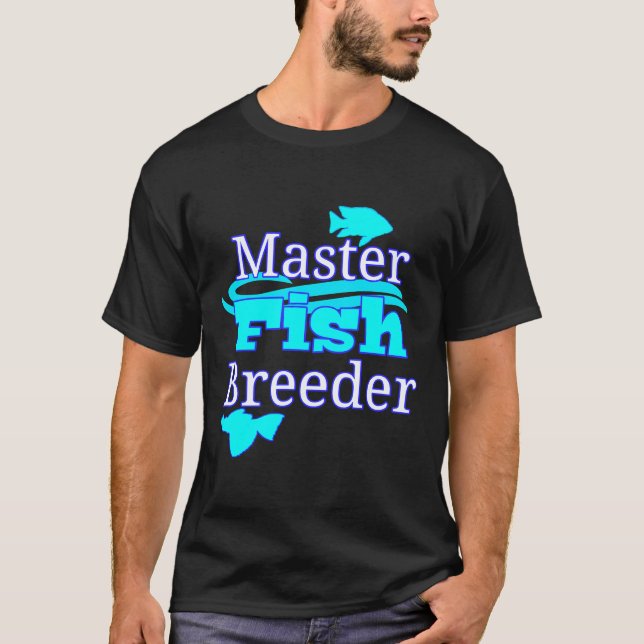 Master Aquarium Fish Breeder Fish Tank Pleco Cichl T Shirt (Framsida)