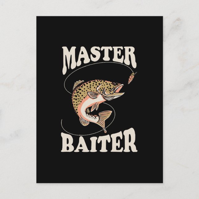 Master Baiter Fishing Vykort (Framsida)