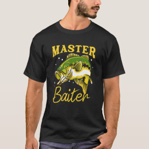 Master Baiter Funny Fisherman Meme Bass Fishing T Shirt
