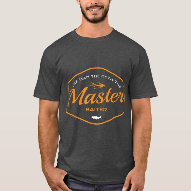 Master Baiter Funny Fishing T Shirt (Framsida)