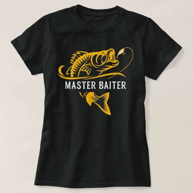 Master Baiter - Funny Fishing T Shirt (Design framsida)