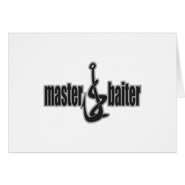 Master Baiter Hälsningskort (Framsidan Horizontal)
