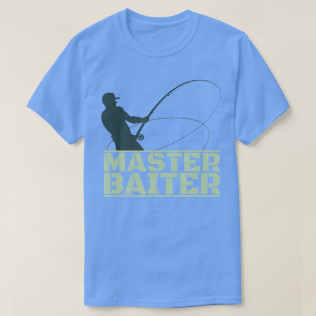 Master Baiter s För manar Fishing Funny T Shirt (Design framsida)