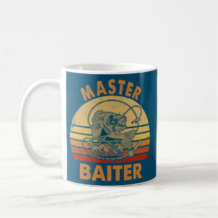 Master Baiter Vintage Bass Fishing Funny Camping Kaffemugg