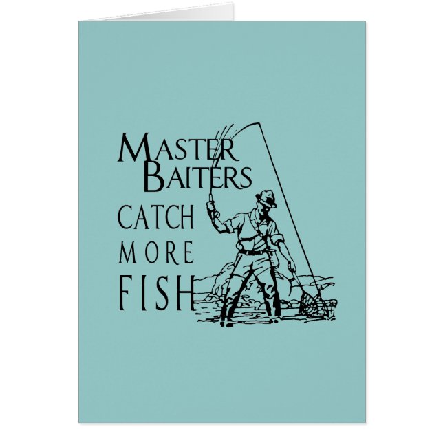 MASTER BAITERS FÅR MER FISK HÄLSNINGSKORT (Framsidan)