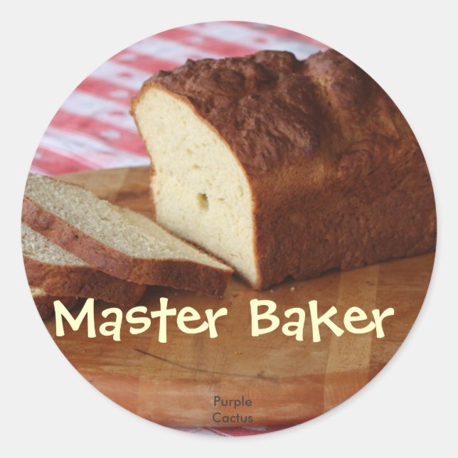 Master Baker Runt Klistermärke (Framsida)
