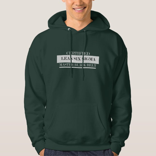 Master Black Belt - Lean Six Sigma Hoodie (Framsida)