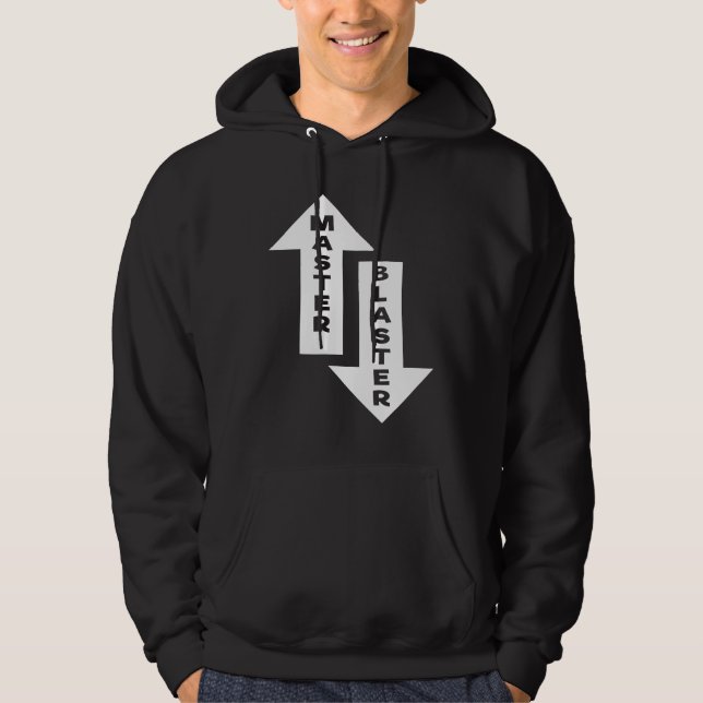 Master Blaster Upp- och Nedåtpilar Hoodie (Framsida)