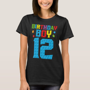 Master Builder 12:e Birthday Boy 12-årig Byggnad T Shirt